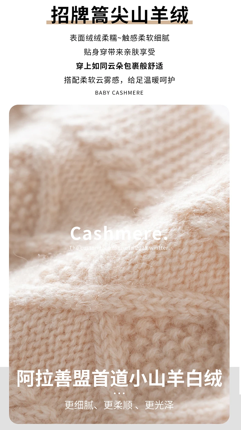 Autumn Winter 100% Cashmere Headband for Women, Warm Headscarf, Hair Tie, Wide Knitted Wool Headband, Neck Warmer, Gaiter