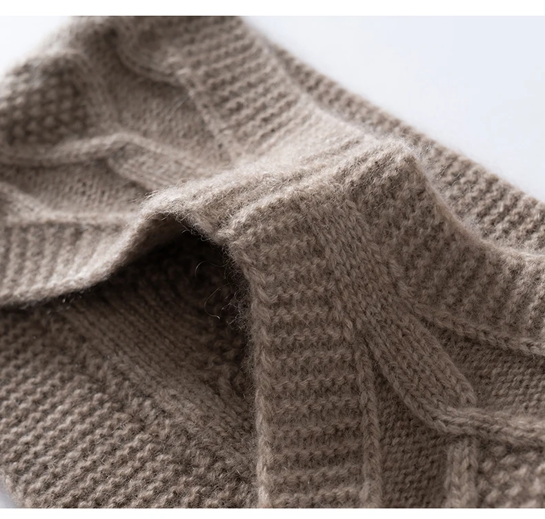 Autumn Winter 100% Cashmere Headband for Women, Warm Headscarf, Hair Tie, Wide Knitted Wool Headband, Neck Warmer, Gaiter