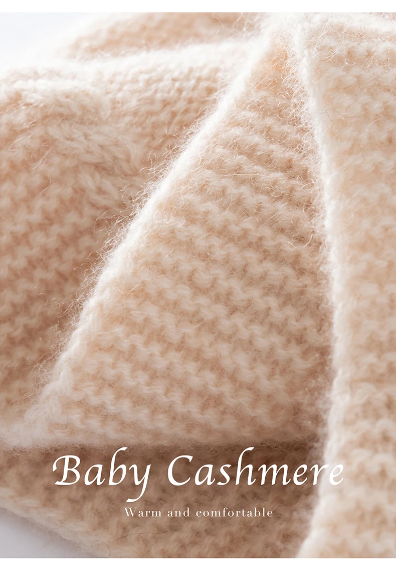 Autumn Winter 100% Cashmere Headband for Women, Warm Headscarf, Hair Tie, Wide Knitted Wool Headband, Neck Warmer, Gaiter