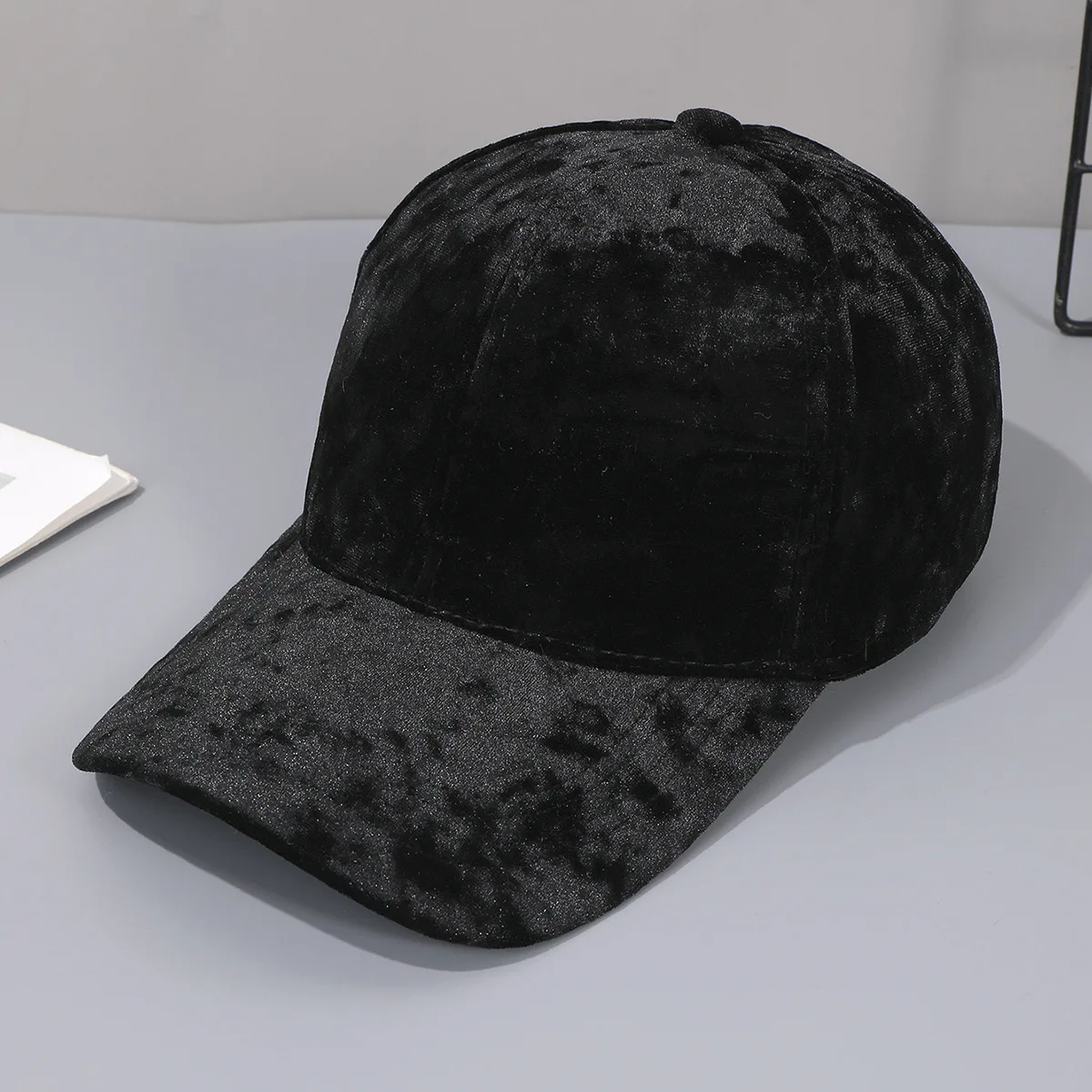 Autumn Winter Hats For Men Women Velvet Baseball Cap Unisex Curved Brim Casual Hat, Soft Adjustable Snapback