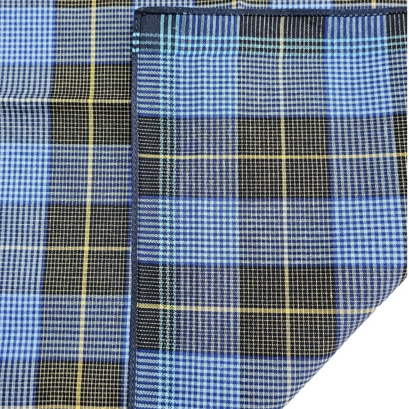 15.7in Men's Striped Cloth Handkerchief, Suit Small Square Grid Cloth, Home Decoration, Outdoor Decoration, 6PCS, Thin Style