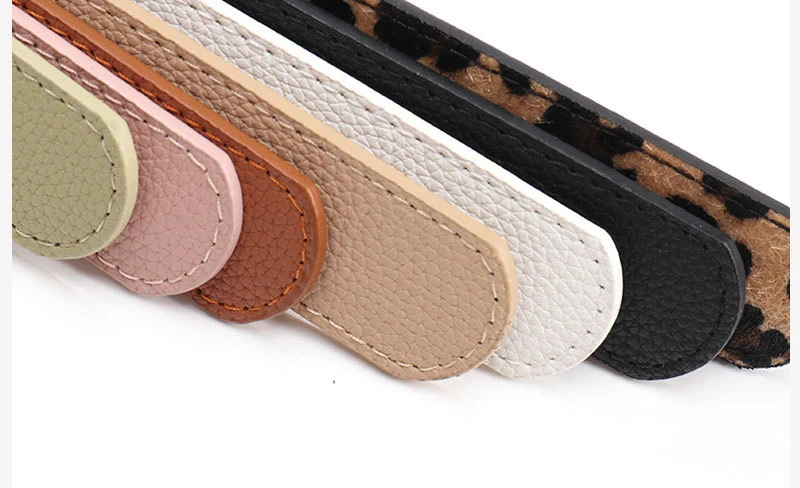 Leopard Print Belt Women's Fashion Casual Versatile Jeans Accessories Girdle Gothic Retro Pu Leather Pin Buckle Waistband
