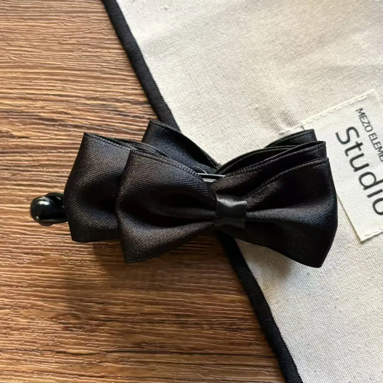 1Pc Korean Satin Bows Hair Clips For Women Plastic Banana Clips Black Brown Ponytail Holder Non-slip Solid Barrettes Accessories