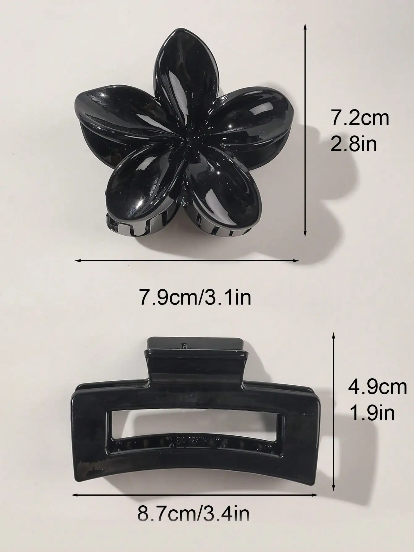4Pcs Autumn Winter Burgundy Bow Square Flower Hair Claw Clips for Women MultiStyle Red Fashion Hair Accessories Headwear Hairpin