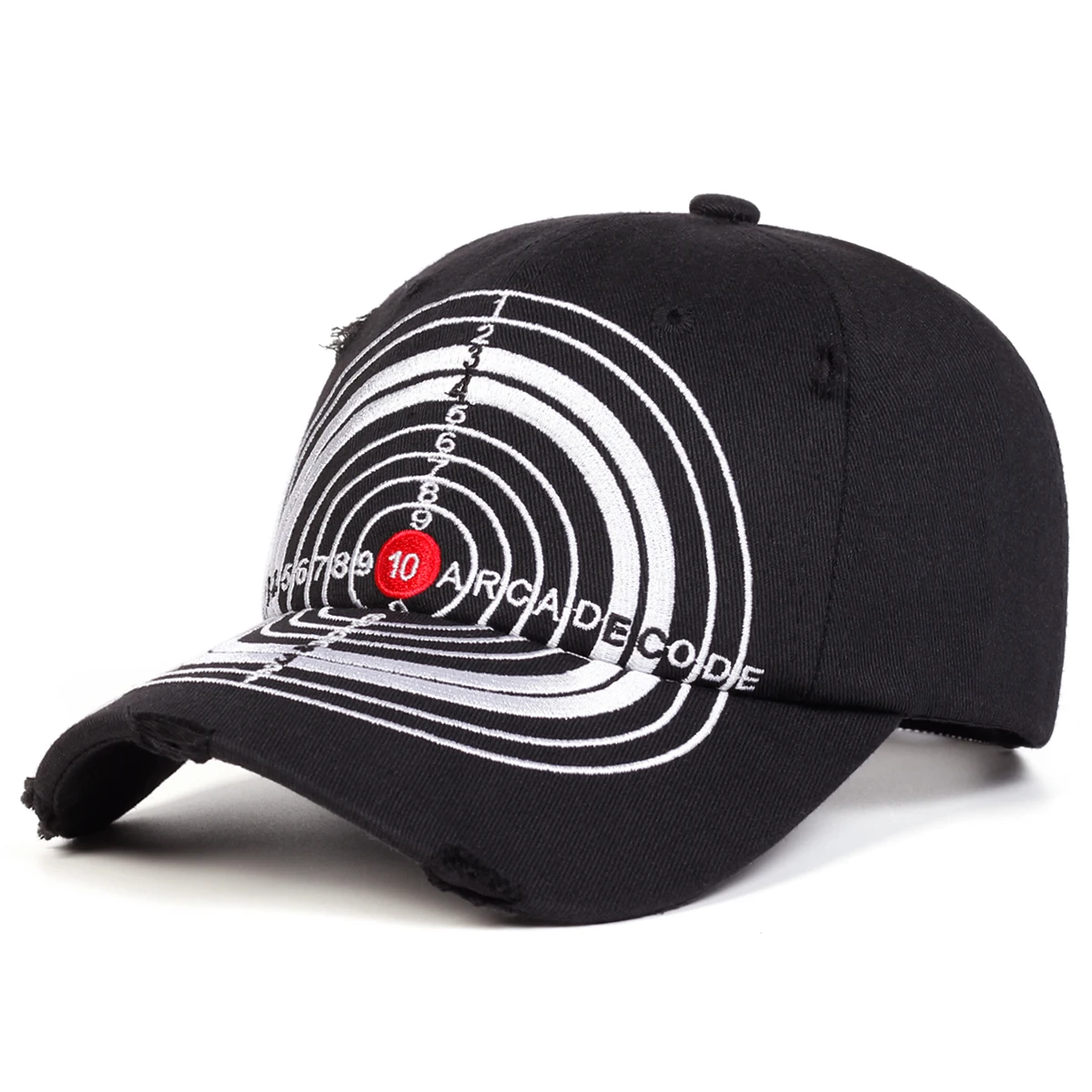 Unisex Bullseye Embroidery Baseball Caps Spring and Autumn Outdoor Adjustable Casual Hats Sunscreen Hat Sports Cap
