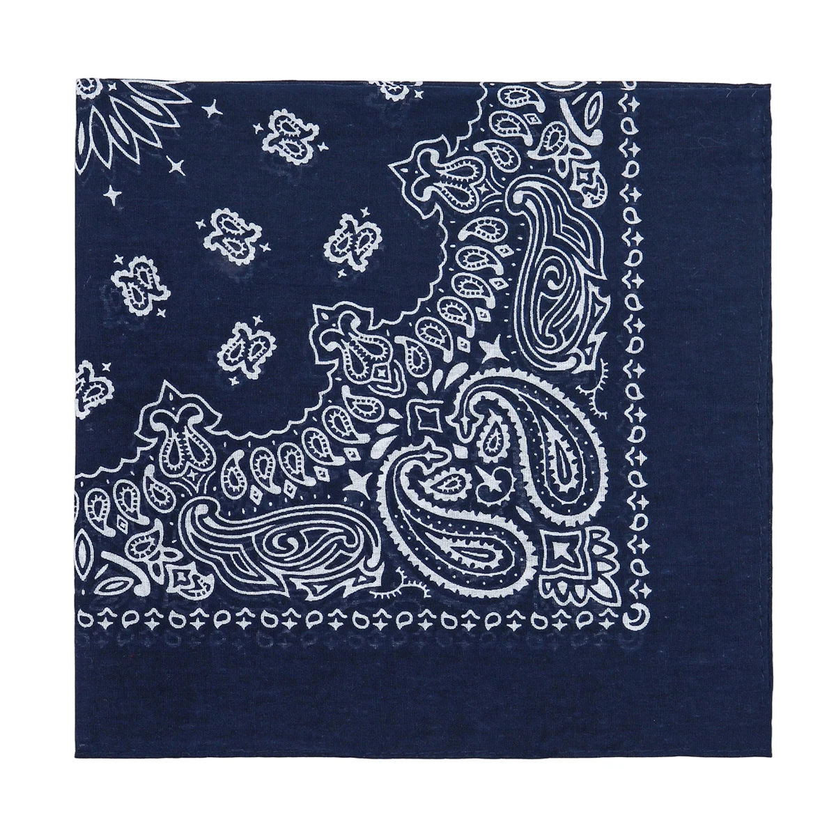 2025 New Fashion Print Paisley Cotton Square Scarf Men Hip-hop Headband Women Hair Band Bandana Motorcycle