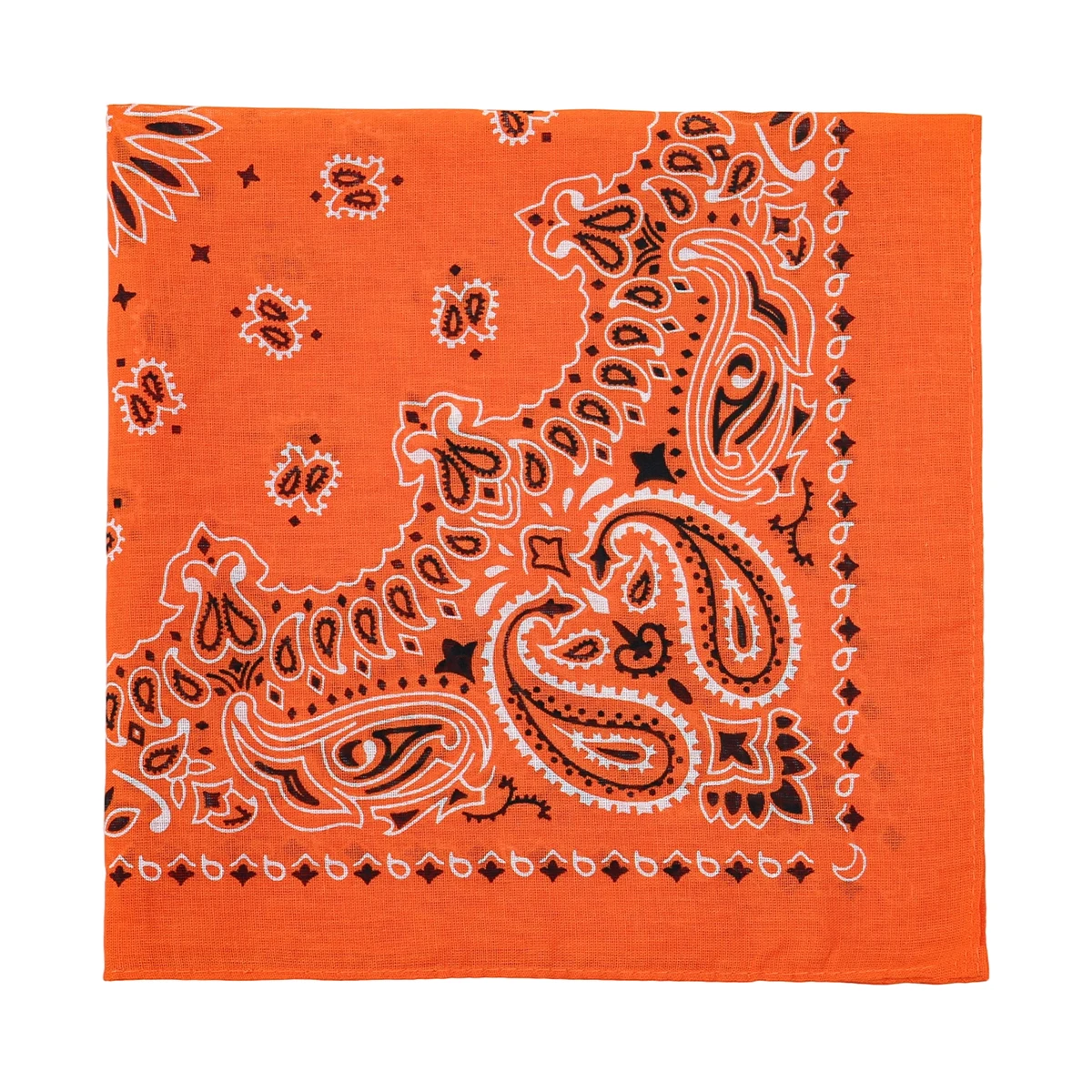 2025 New Fashion Print Paisley Cotton Square Scarf Men Hip-hop Headband Women Hair Band Bandana Motorcycle