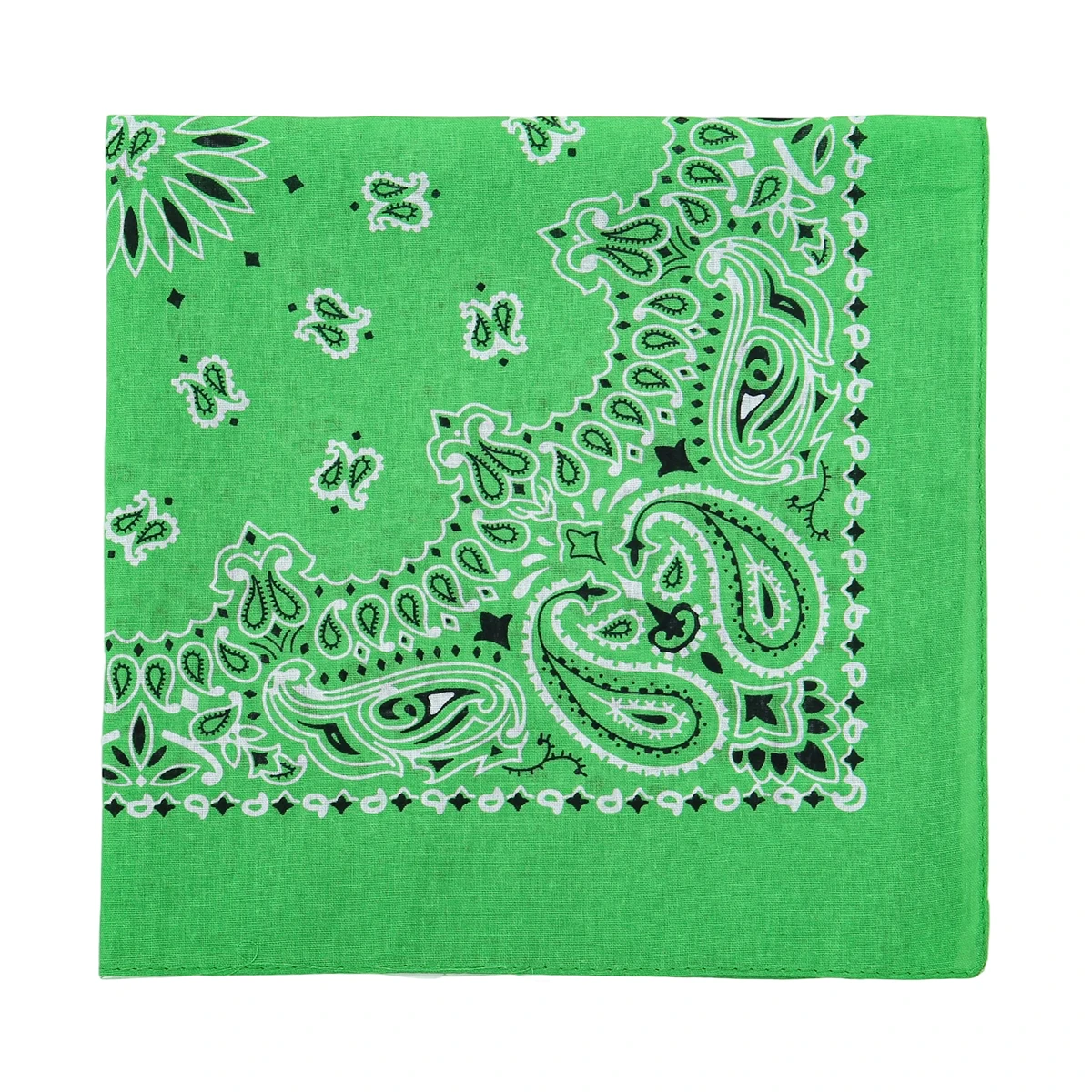 2025 New Fashion Print Paisley Cotton Square Scarf Men Hip-hop Headband Women Hair Band Bandana Motorcycle