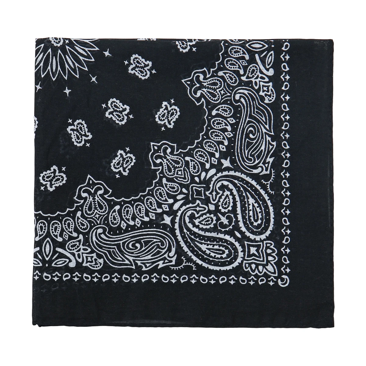 2025 New Fashion Print Paisley Cotton Square Scarf Men Hip-hop Headband Women Hair Band Bandana Motorcycle