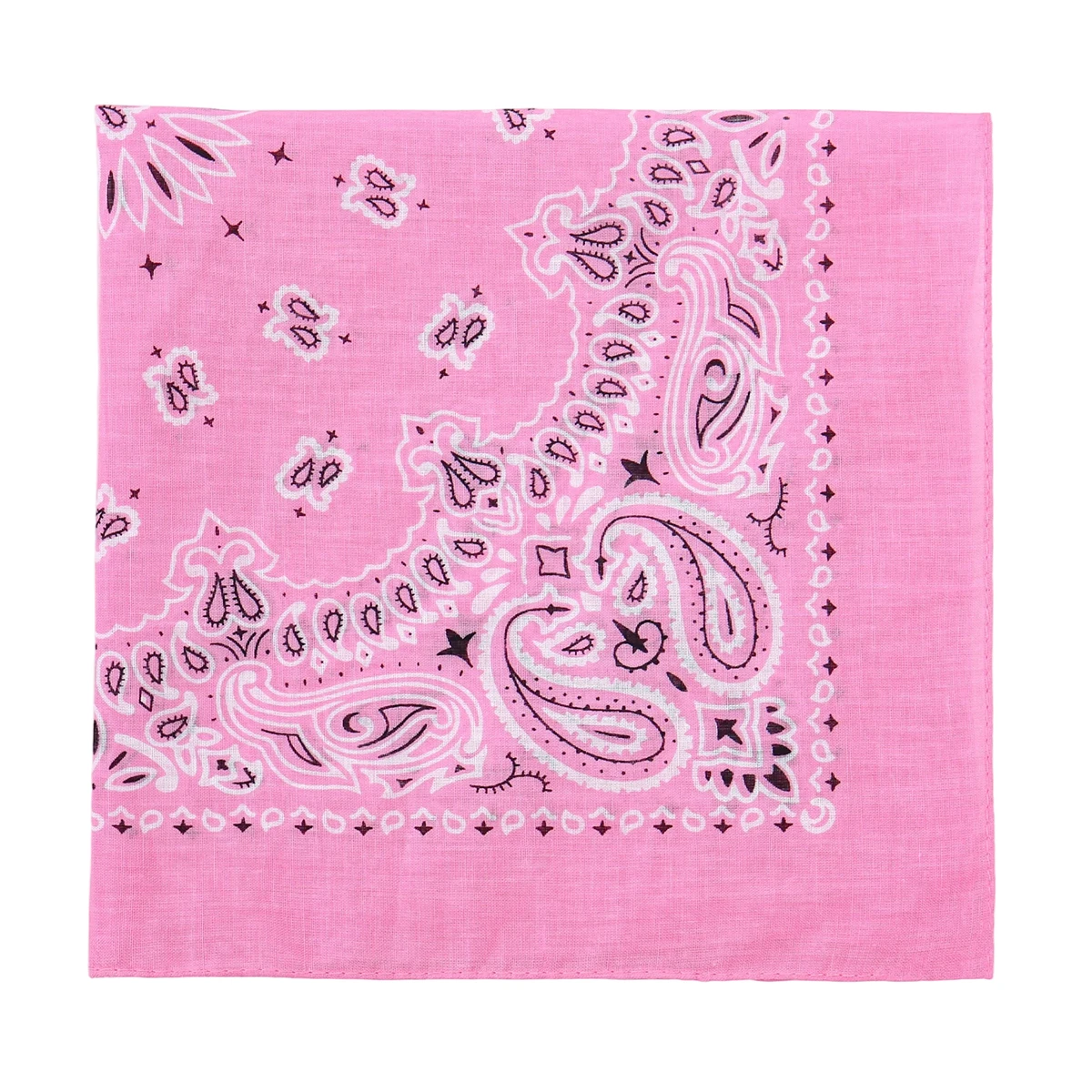 2025 New Fashion Print Paisley Cotton Square Scarf Men Hip-hop Headband Women Hair Band Bandana Motorcycle