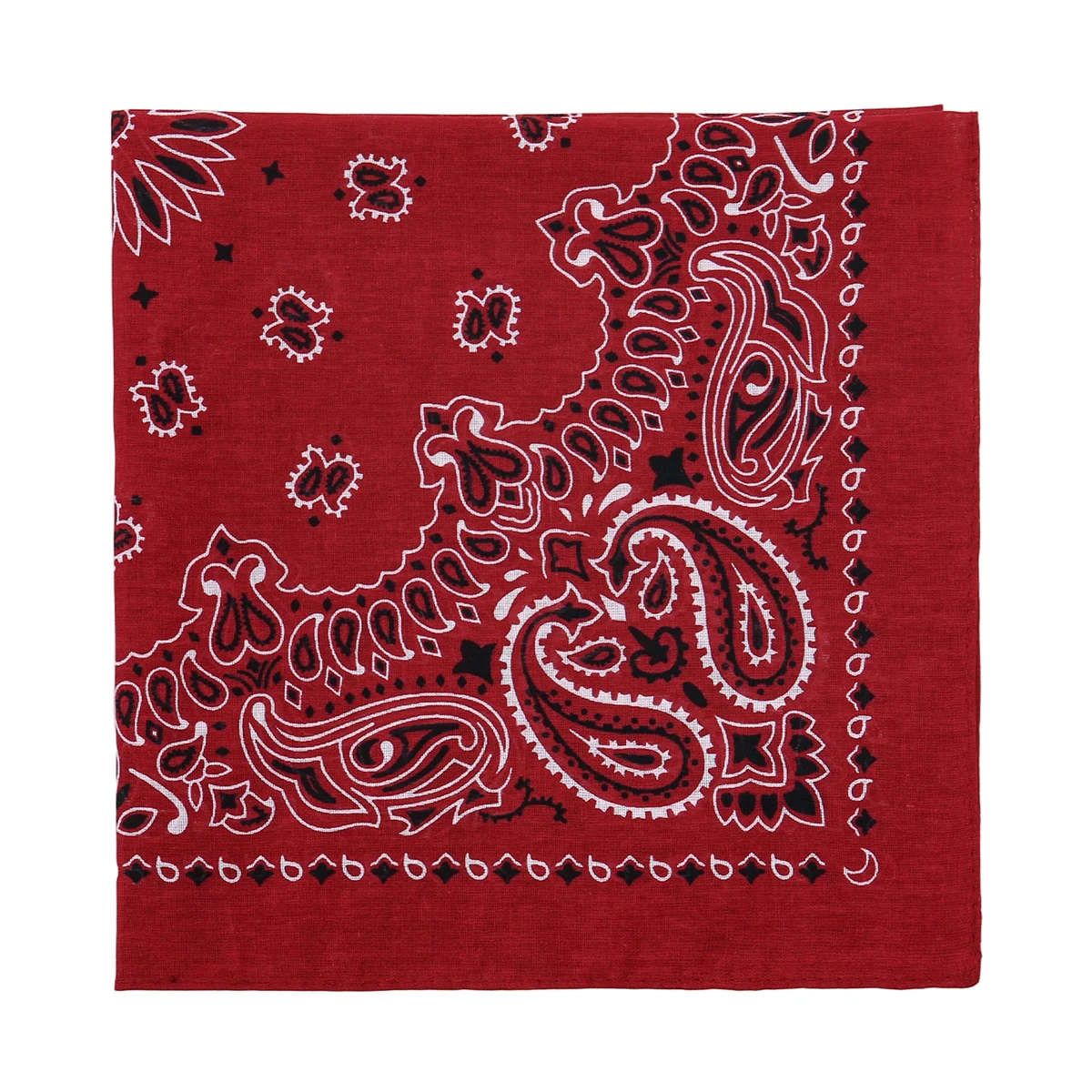 2025 New Fashion Print Paisley Cotton Square Scarf Men Hip-hop Headband Women Hair Band Bandana Motorcycle