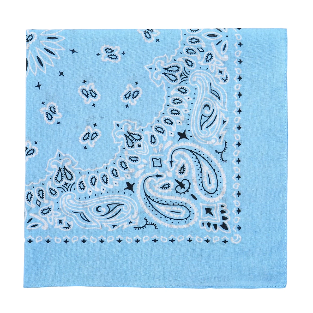 2025 New Fashion Print Paisley Cotton Square Scarf Men Hip-hop Headband Women Hair Band Bandana Motorcycle