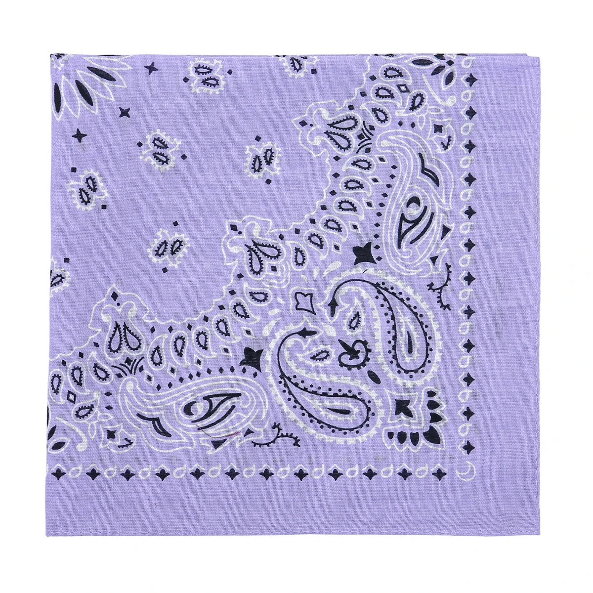 2025 New Fashion Print Paisley Cotton Square Scarf Men Hip-hop Headband Women Hair Band Bandana Motorcycle