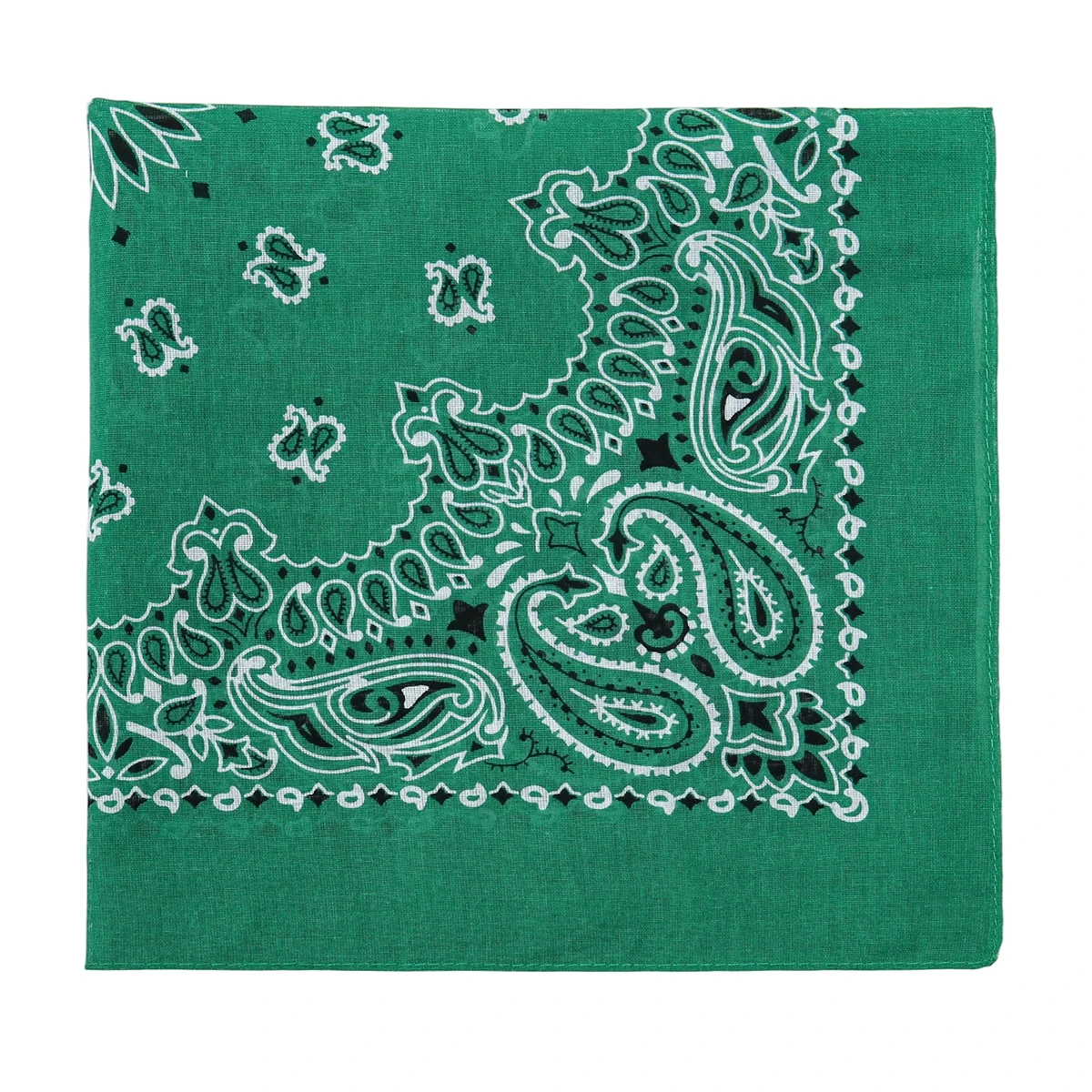 2025 New Fashion Print Paisley Cotton Square Scarf Men Hip-hop Headband Women Hair Band Bandana Motorcycle