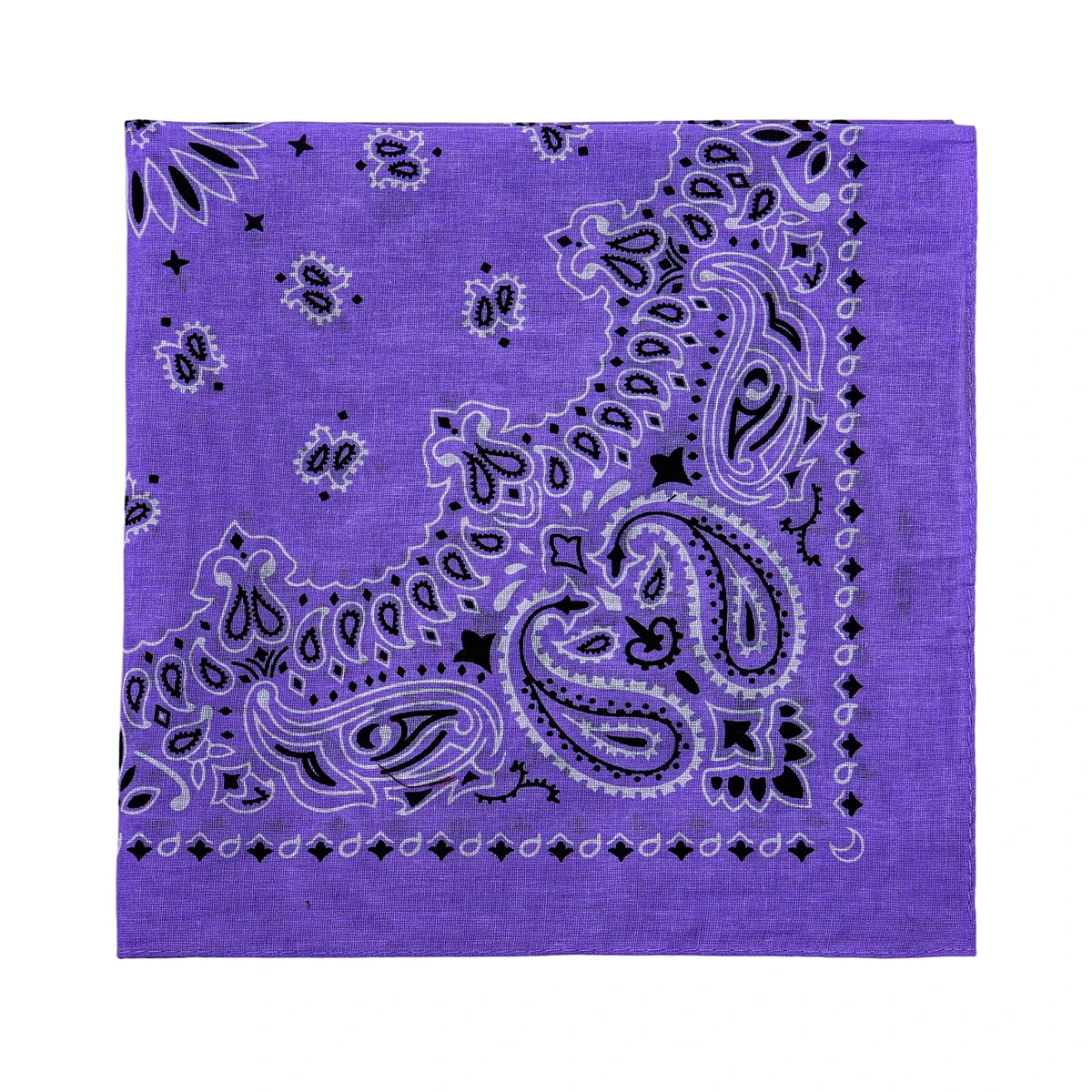 2025 New Fashion Print Paisley Cotton Square Scarf Men Hip-hop Headband Women Hair Band Bandana Motorcycle