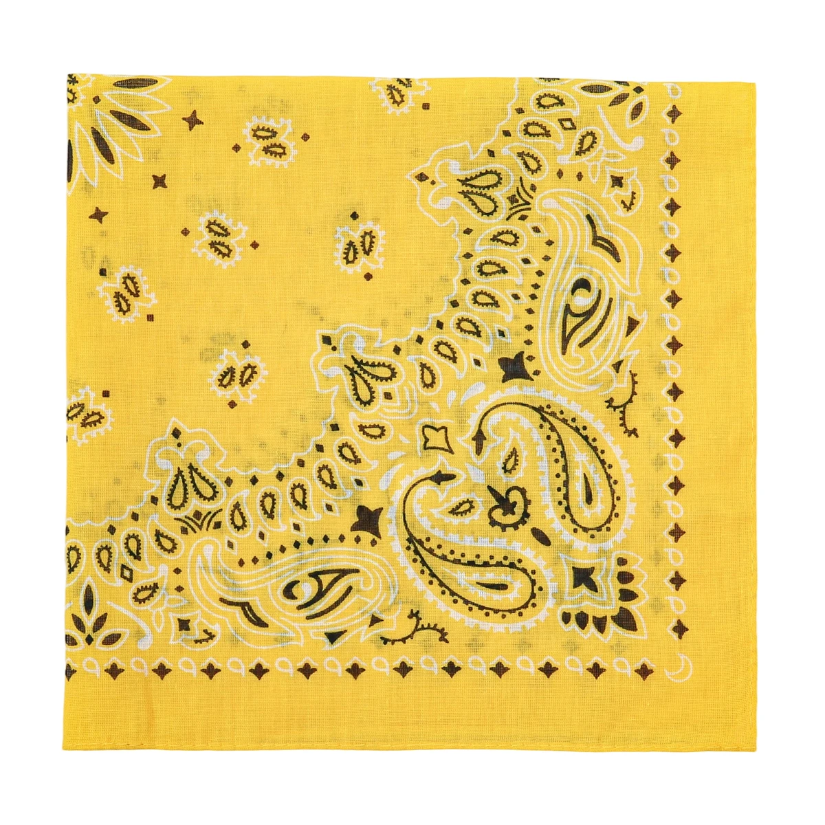 2025 New Fashion Print Paisley Cotton Square Scarf Men Hip-hop Headband Women Hair Band Bandana Motorcycle
