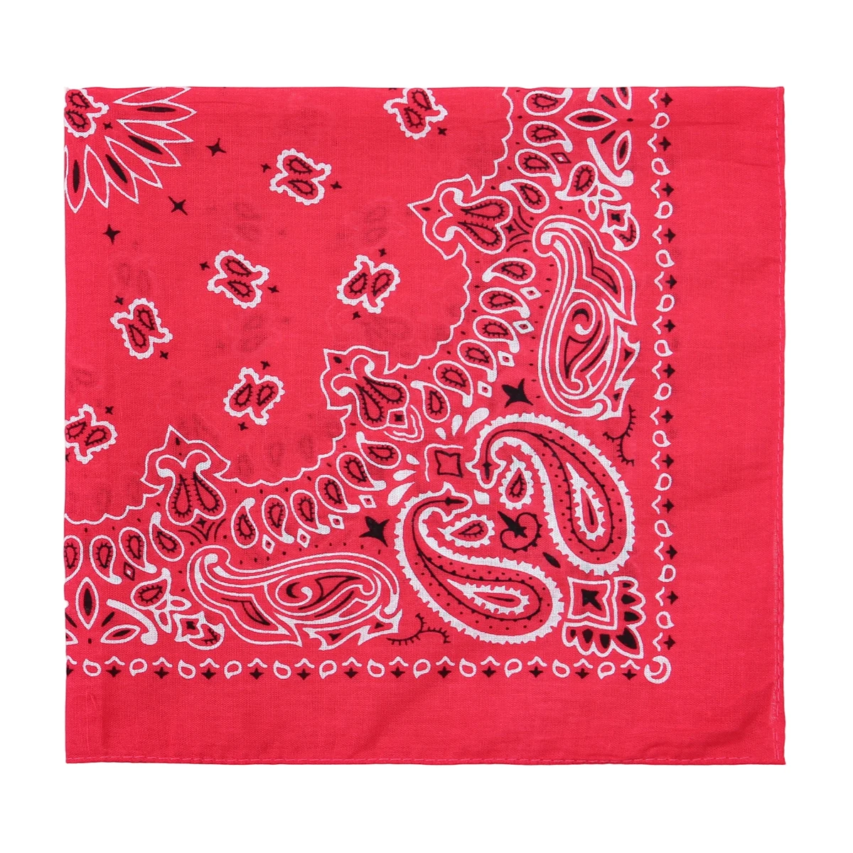 2025 New Fashion Print Paisley Cotton Square Scarf Men Hip-hop Headband Women Hair Band Bandana Motorcycle