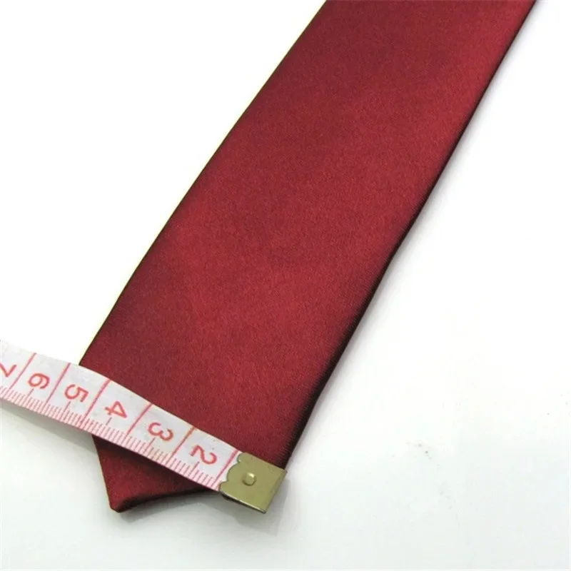 Solid Color Fashion Necktie 5CM Skinny Slim Narrow Ties for Man Black Red Blue Patterns Necktie For Woman JK Necktie