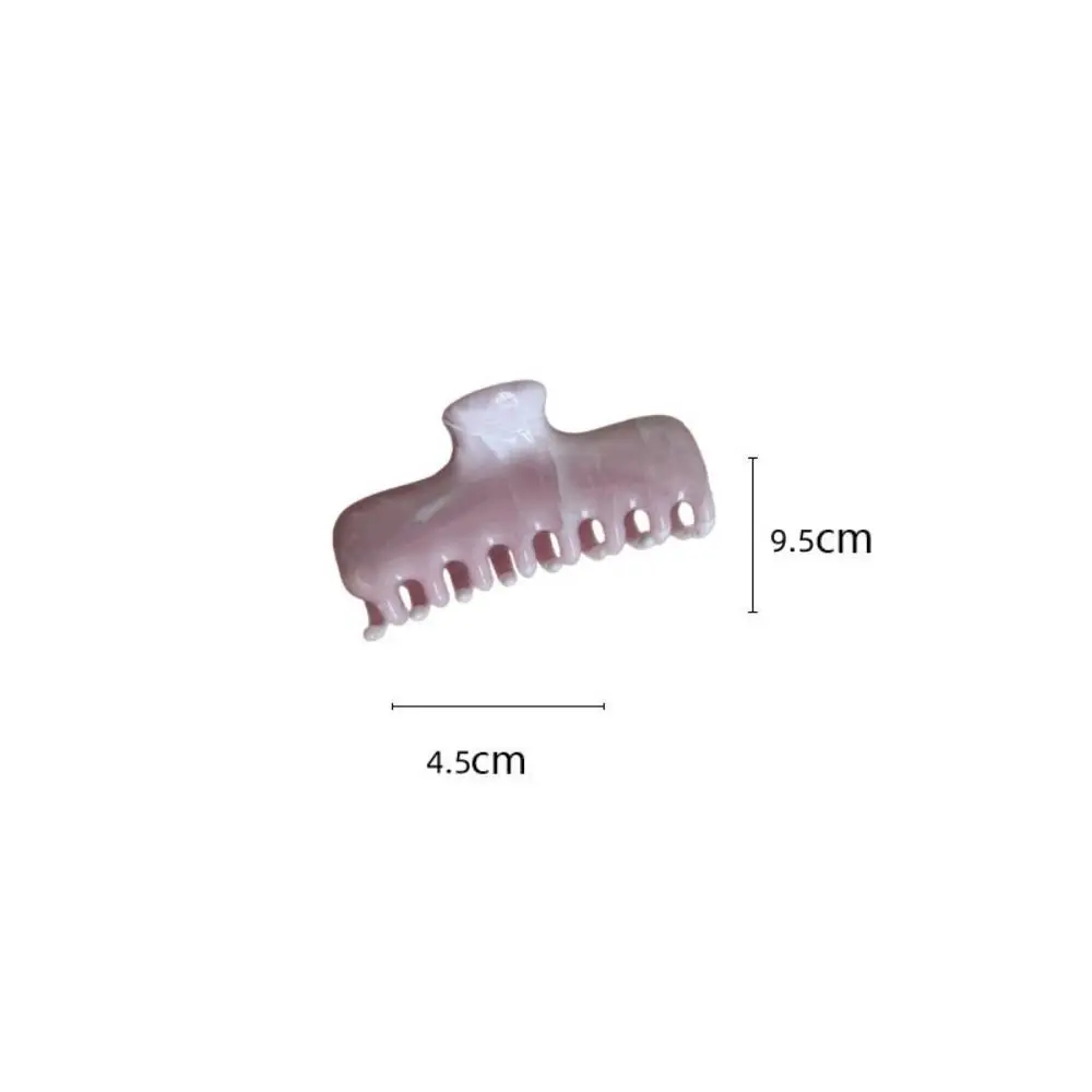 New Ink Wash Pattern Hair Claw Clips Square Pink Crab Hair Clip Plastic Large Hair Claw Headdress