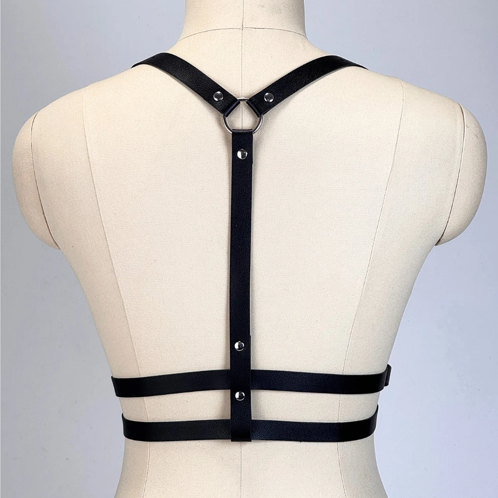 Women Fashion PU Leather Harness Belt Gothic Sexy Waistband Street Style Punk Belt Exotic Leisure Tourism Clothing Accessory