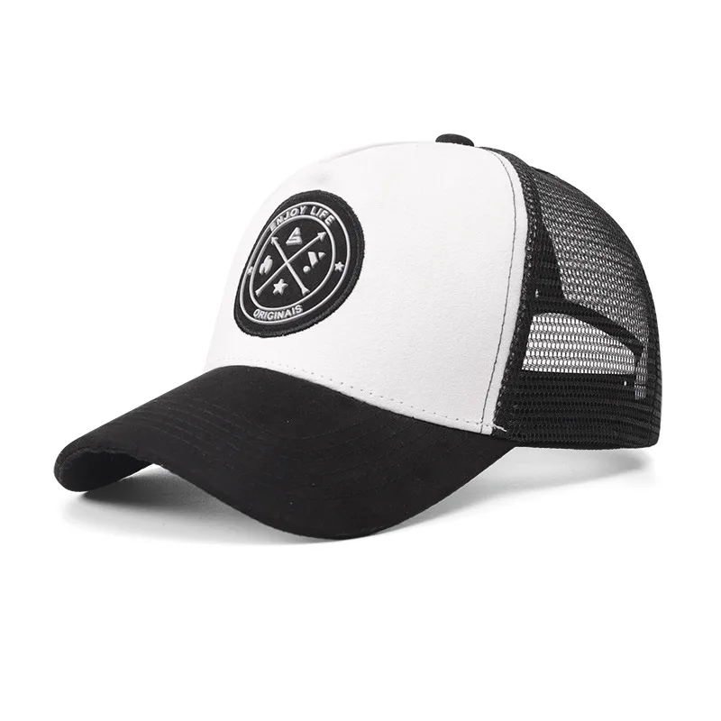 Summer Mesh Baseball Cap Women Men Snapback Hat Casual Breathable Letter Icon Unisex Hip Hop Trucker Caps Outdoor Sports Dad Hat