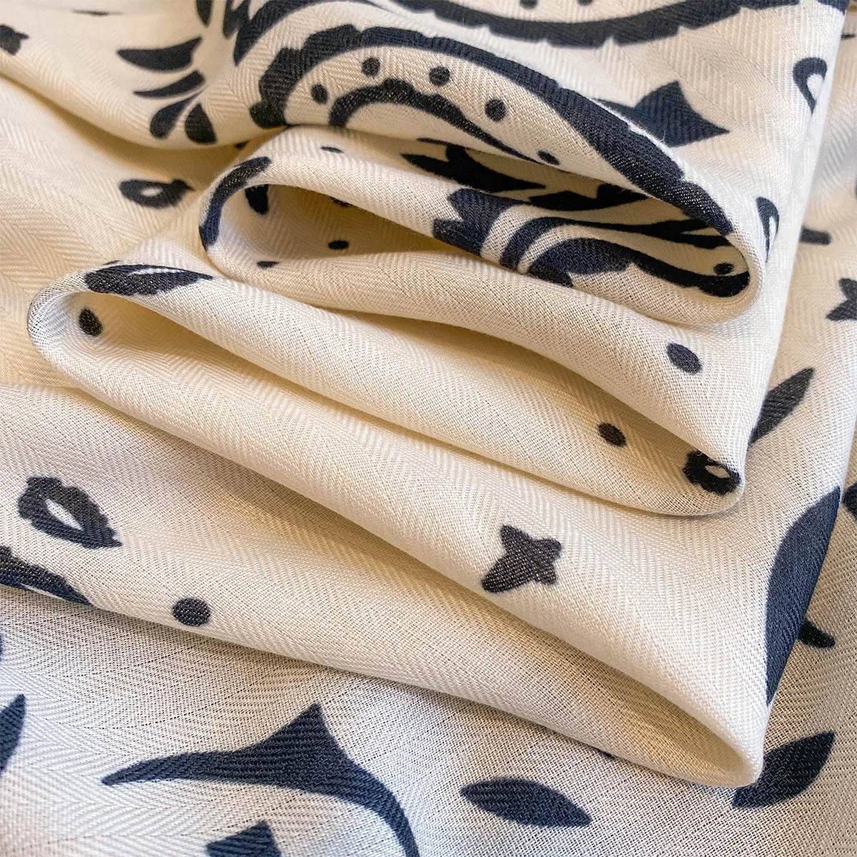 90*90cm Paisley Printed Square Scarf For Women Imitation Silk Scarves Bandanas Luxury Large Shawl Beach Wraps Elegant Hijab