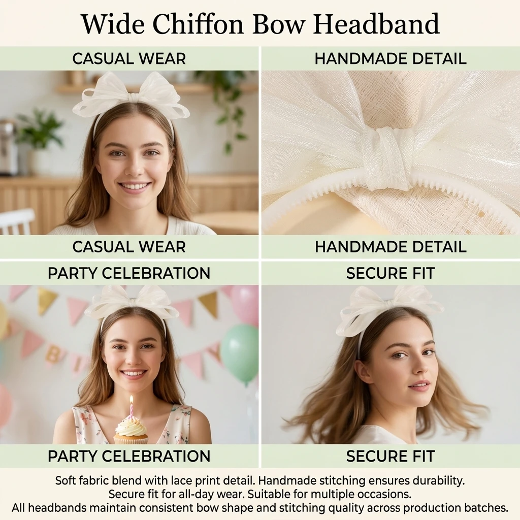 Sweet Girls Hairbands Double Layered Bowknot Headband Boutique Children's Hair Accessories Performance Accessories Cute Gifts