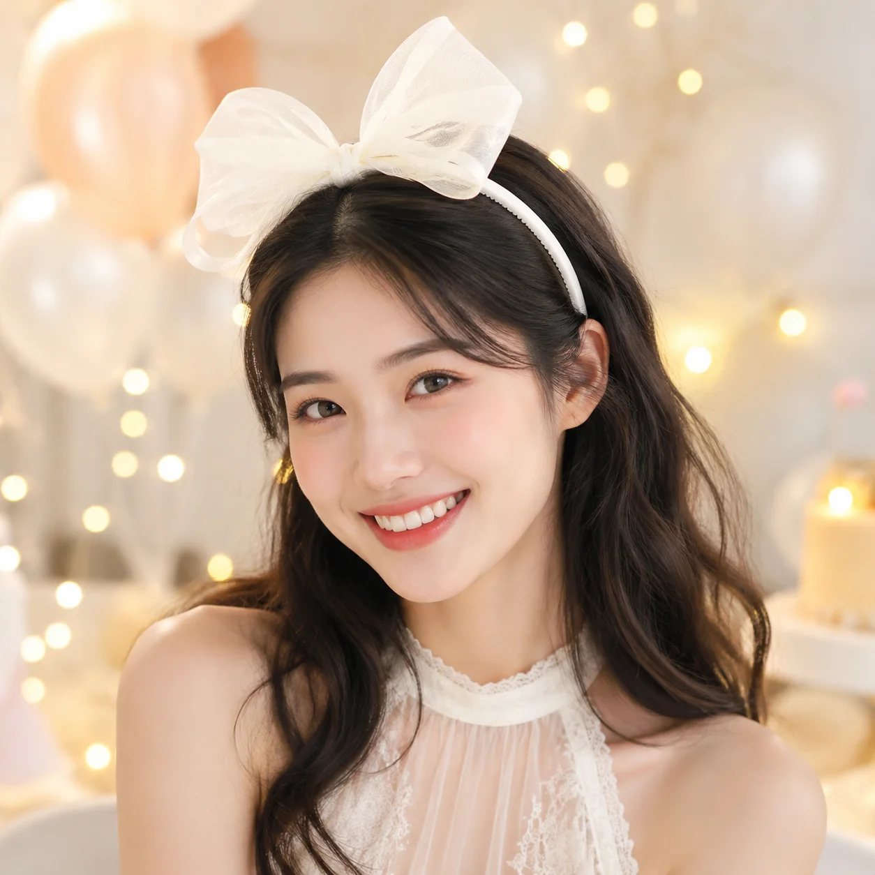 Sweet Girls Hairbands Double Layered Bowknot Headband Boutique Children's Hair Accessories Performance Accessories Cute Gifts