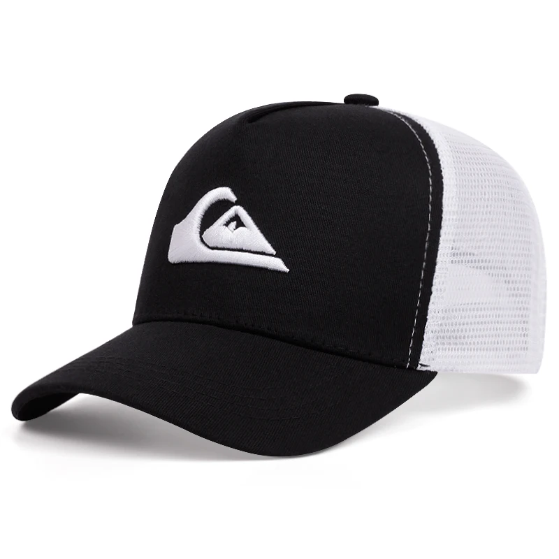 Simple symbol triangle Surfing Embroidery outdoors baseball cap Summer breathability Hip hop mesh cap trucker hat