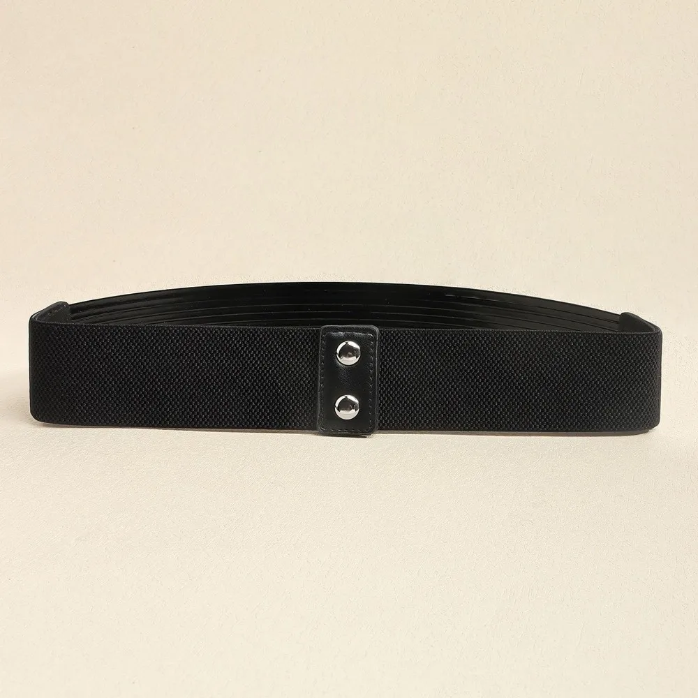 Fashion Gold Women Waist Belt Bright Long Waist Corset Belts Silver Thin Elastic Cummerbunds Party