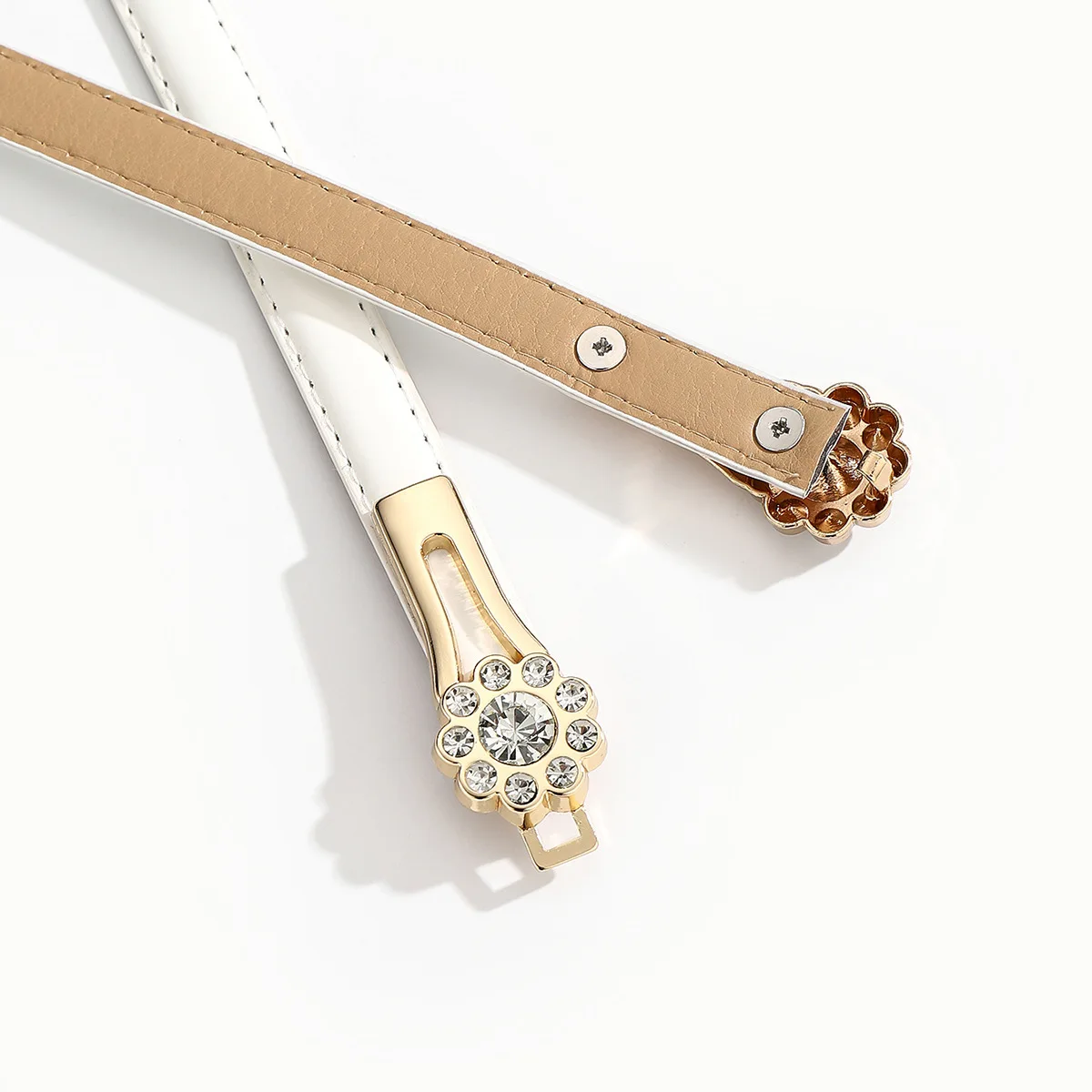 Ladies' Waist Belt, Buckle, Flower Diamond, Fine Suit Belt, Skirt, Sweater, Coat, Waist Cinching, Light Luxury Waist Chain