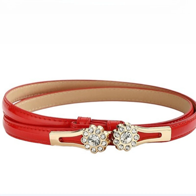 Ladies' Waist Belt, Buckle, Flower Diamond, Fine Suit Belt, Skirt, Sweater, Coat, Waist Cinching, Light Luxury Waist Chain