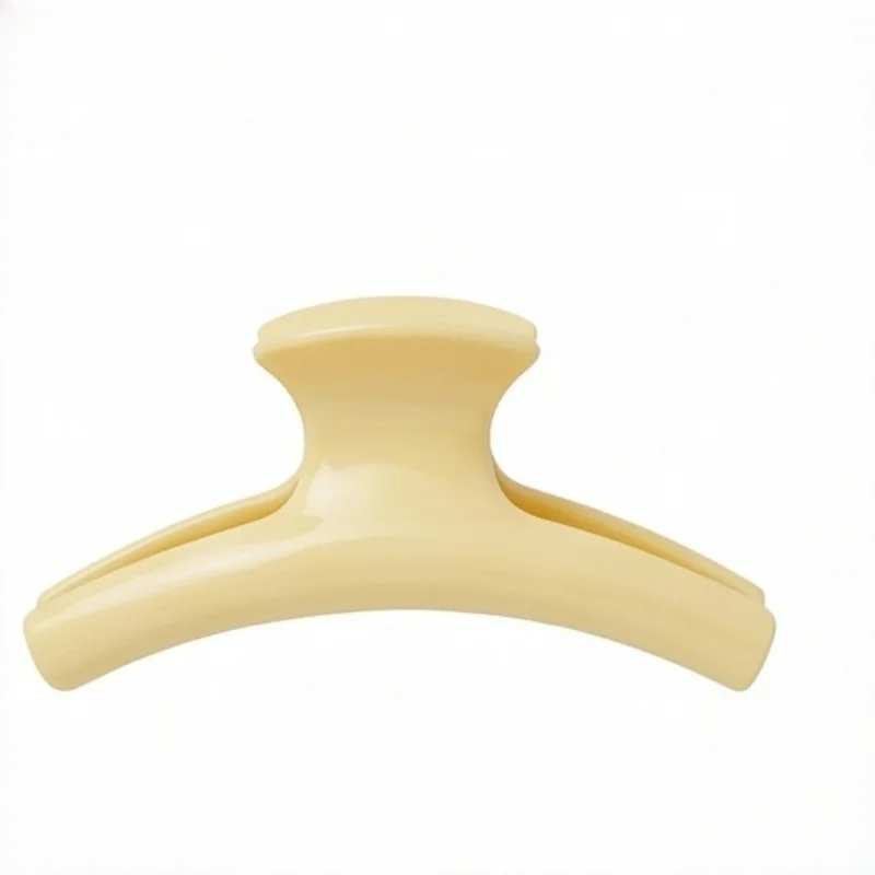 2Pcs Sweet Korean Yellow Cross Ellipse Geometric Shark Hair Claw Ponytail Holding Gripper Trendy Girls Daily Hair Accessories