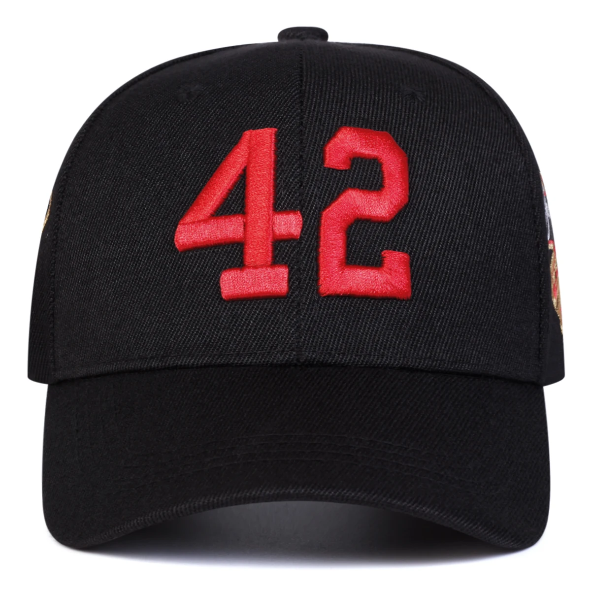 Unisex 42 Letter Embroidery Baseball Caps Spring Autumn Outdoor Adjustable Casual Hats Sunscreen Hat Sports Cap