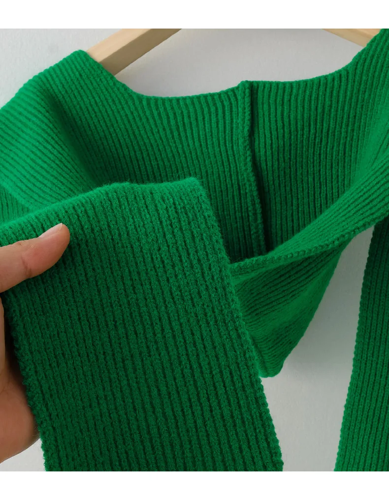 Fashion Design Decorate Casual Hat Scarf Women Autumn Winter Korean Version Shawl Beanie Warm Striped Wool Knitted Female
