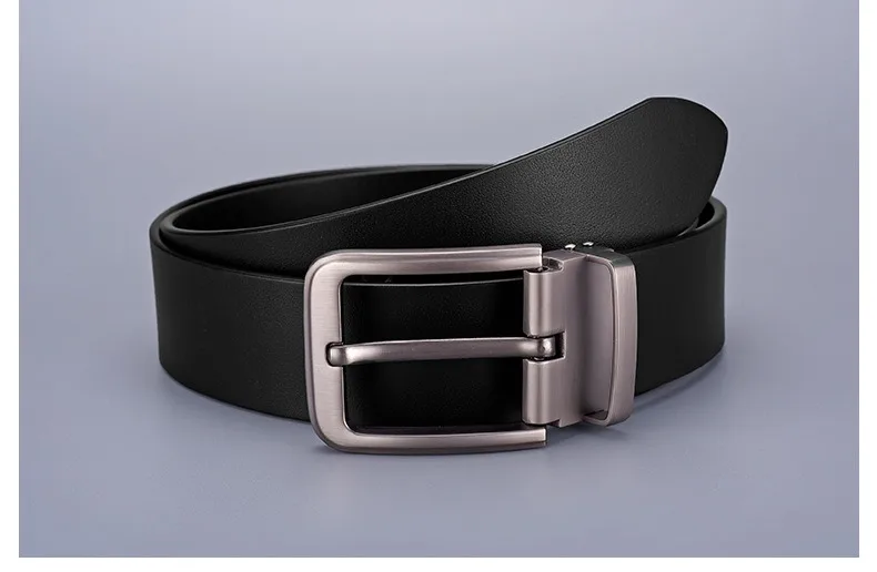 Adult Luxury Brand Jeans Business Waist Male Strap Brand Fashion Metal Alloy Pin Buckle 120 130 140cm Leather Cowhide Men's Belt