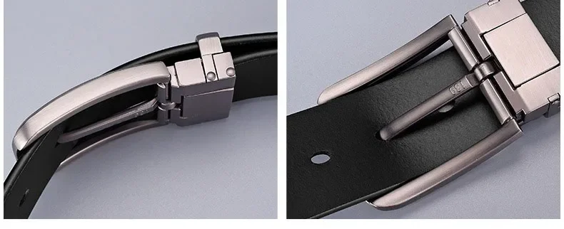 Adult Luxury Brand Jeans Business Waist Male Strap Brand Fashion Metal Alloy Pin Buckle 120 130 140cm Leather Cowhide Men's Belt