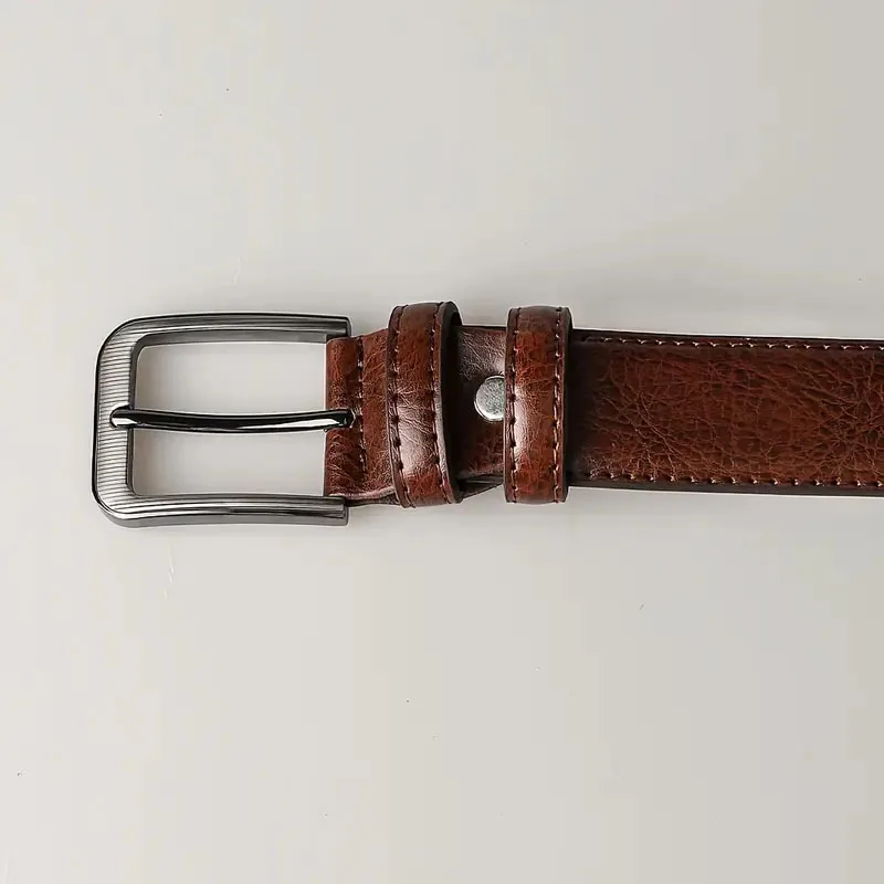Belt Men's High-End Belt Trendy Men's Belt Fashion Versatile Cross-border Business Belt Pin Buckle