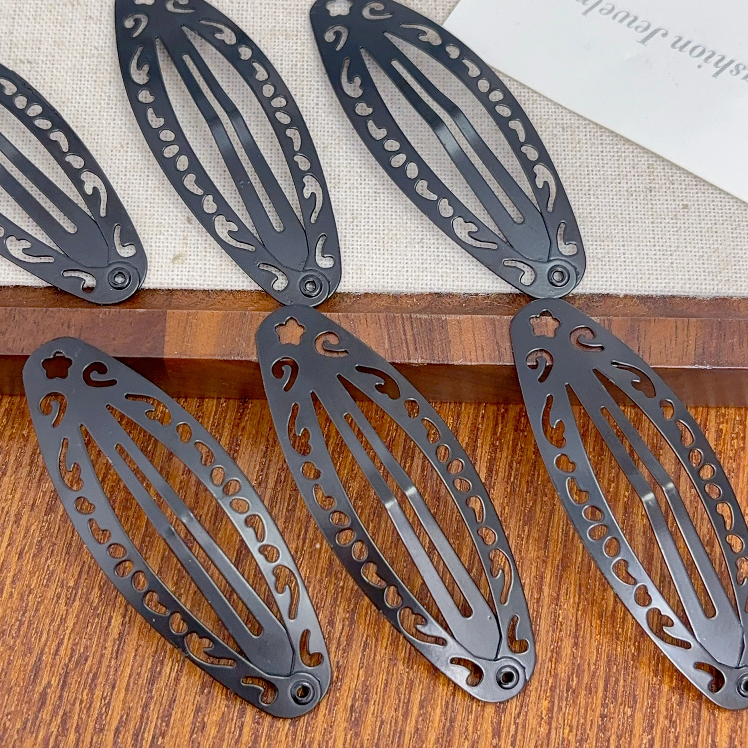Punk Hollow Out Hairpin Y2K Vintage Geometric Hair Clips Silver Metal BB Clips Korean Barrette Gothic Girl Side Hair Accessories