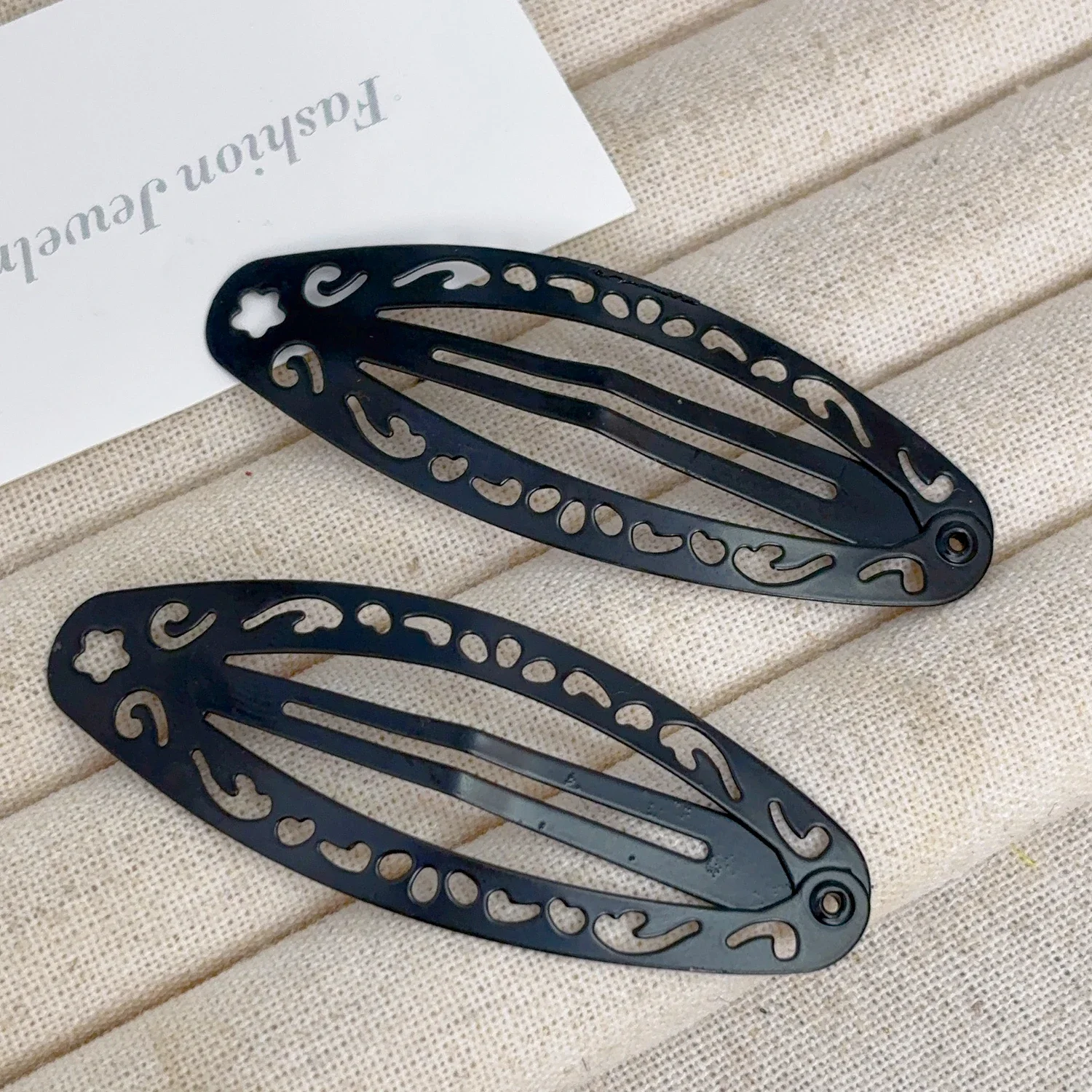 Punk Hollow Out Hairpin Y2K Vintage Geometric Hair Clips Silver Metal BB Clips Korean Barrette Gothic Girl Side Hair Accessories
