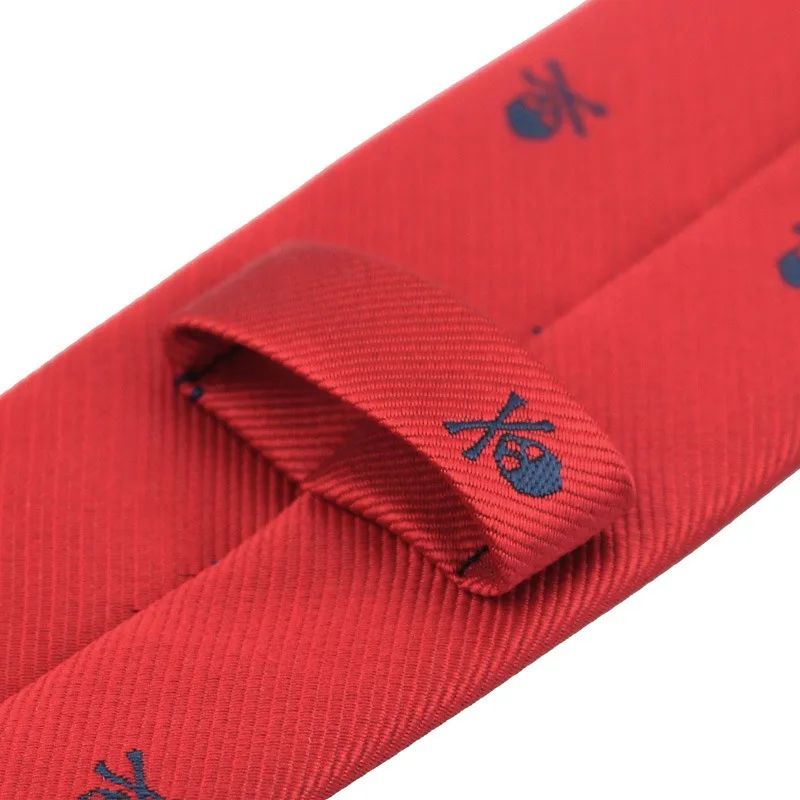 6cm Mens Black Slim Skull Ties for Women Classic Skinny Neckties Male Polyester Fake Collar Neck Tie Halloween Party Accessories