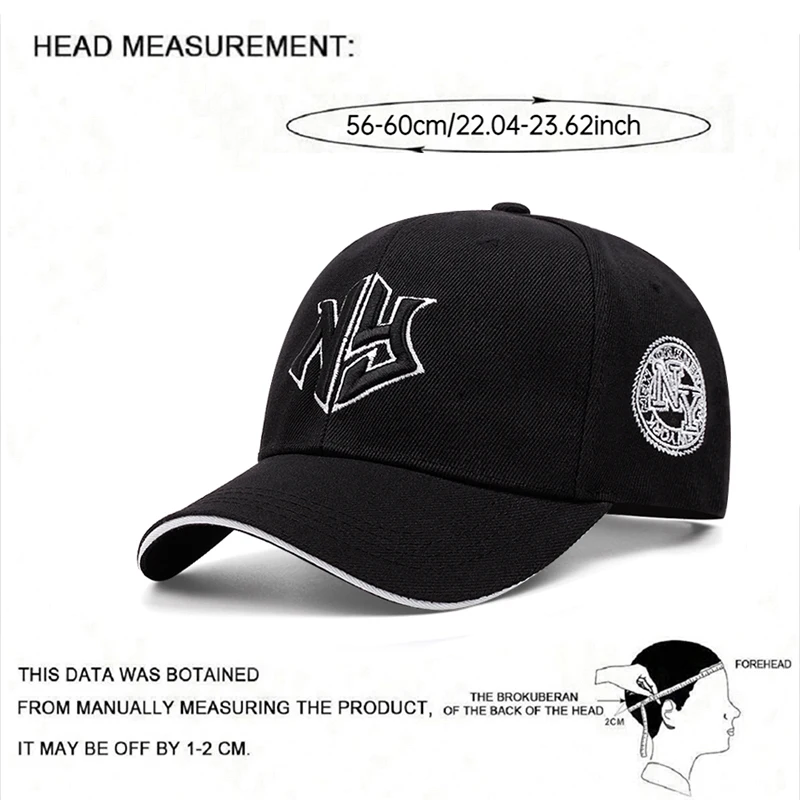 2025 Fashion and Creative New Baseball Hat NY Embroidered Street Hip Hop Skateboarding Hat Outdoor Leisure Sports Sunshade Hat