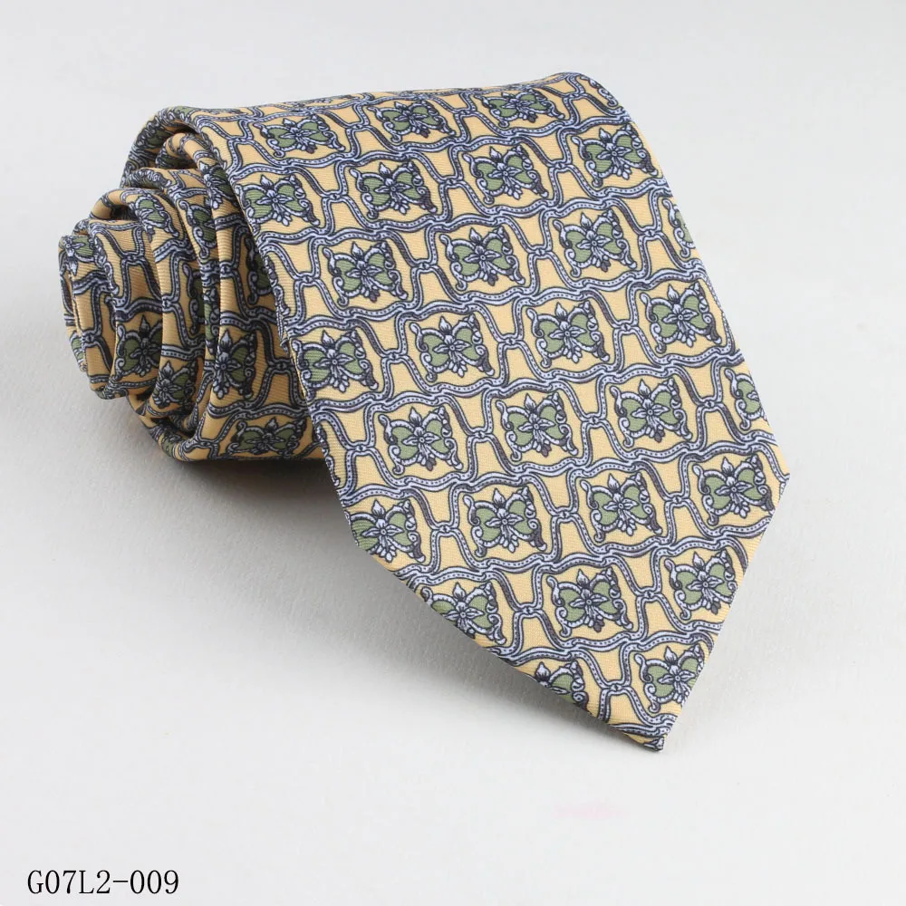 9cm Winter Style Paisley Printed Neck Ties For Men Brown Red Flower Dots Neckties Business Casual Shirt Accessories Wedding Tie
