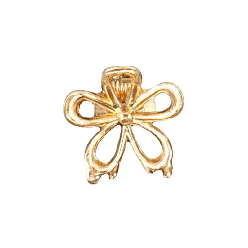 10pcs Metal Flower Hair Clip Mini Braid Hair Hairpin Small Claw Clip Women Girls Hair Accessories Headwear