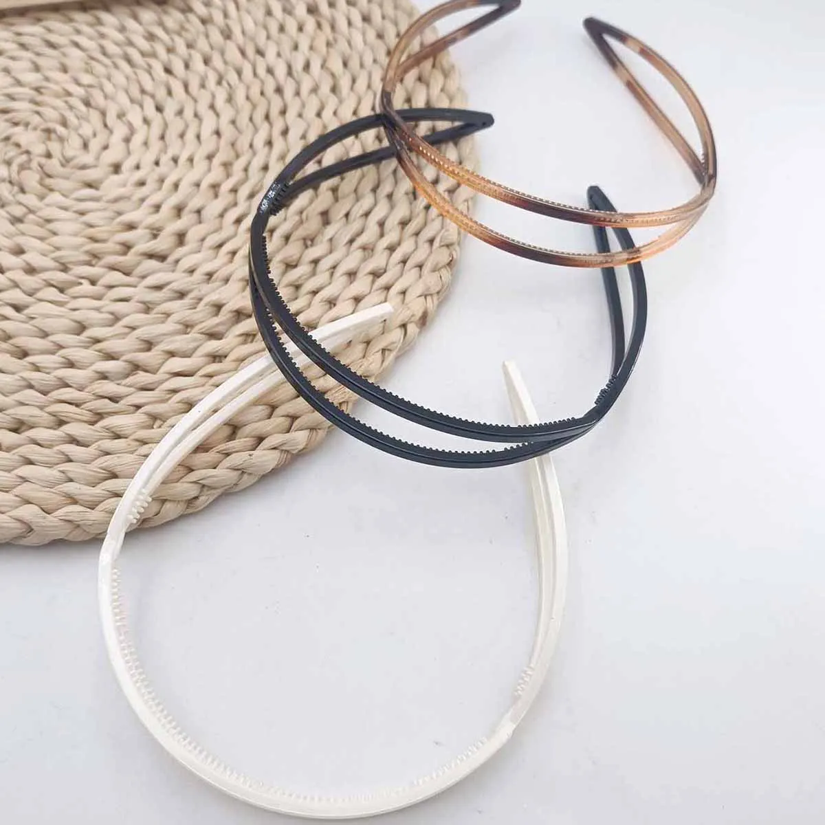 1/3 PCS Oval Headband Elastic Hair Hoops Women Headbands Hair Band Girls Fashion Korean Headwear Coffee Accessories