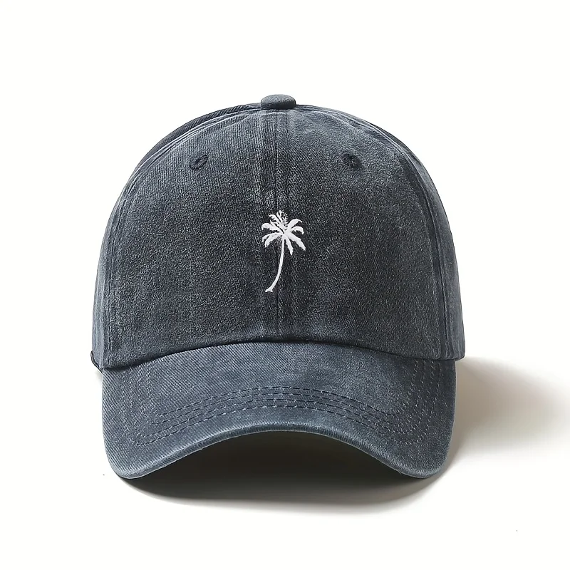 1pc Retro Washed Embroidered Baseball Caps for Women,outdoor Leisure Adjustable Multifunctional Dad Hats for Holiday,daliy Wear