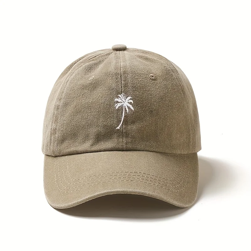 1pc Retro Washed Embroidered Baseball Caps for Women,outdoor Leisure Adjustable Multifunctional Dad Hats for Holiday,daliy Wear