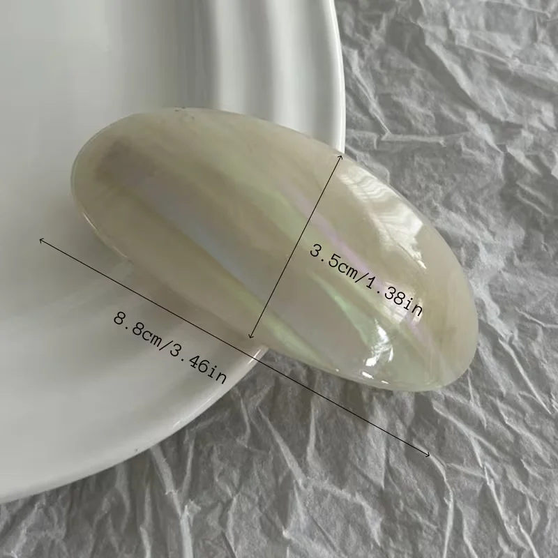 French Retro and Elegant Hair Clips - Retro Low Ponytail Clips, Oval-Shaped, Perfect for Both Casual and Formal Hairstyles