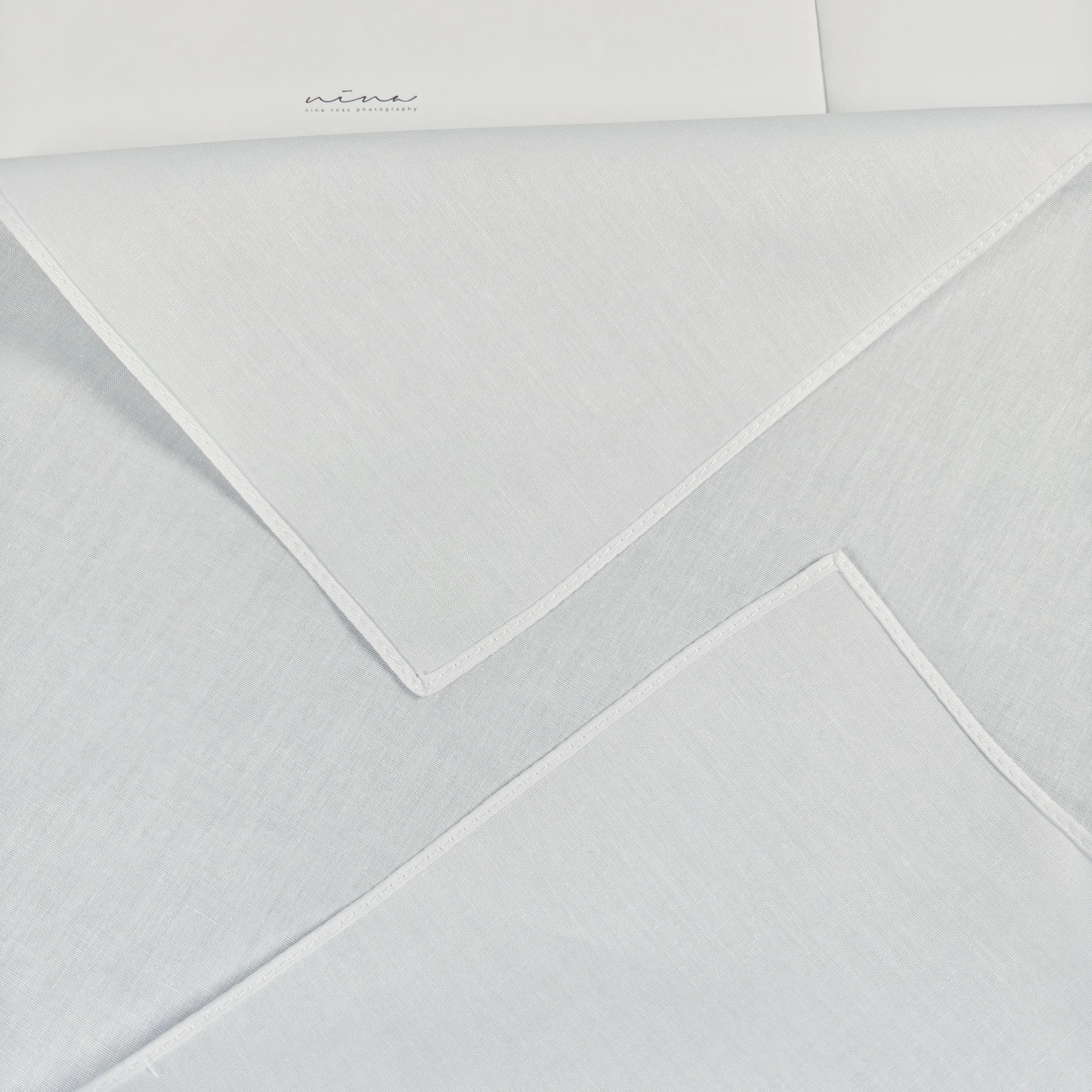 5PCS Pure White Gentleman Handkerchief Suit Pocket Square Plain Hair Band 35cm/13.7in - DIY Fashion Accessory
