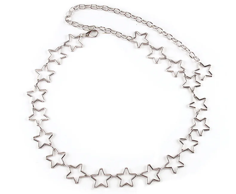 European and American Women's Sky Star Decoration Body Chain Simple and Versatile with Jeans Fashionable Waist Chain
